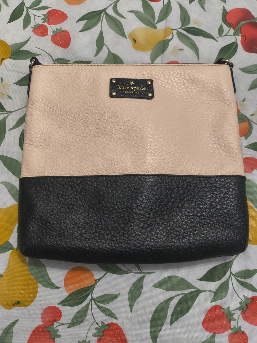kate spade Two-Tone Pebbled Leather Crossbody Bag - Project